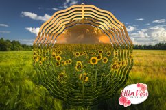 Sunflower Field | Sunflowers | 10" Sublimation Wind Spinner Product Image 1