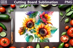 Sunflowers Cutting Board | Kitchen Cutting Board Product Image 1