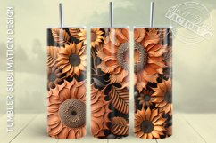 3D tumbler wrap BUNDLE, 3D flowers tumbler design Product Image 8