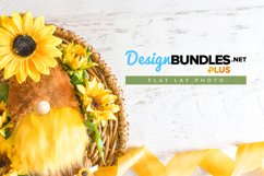 Sunflowers and Gnome | Flat Lay Photo Product Image 1