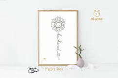 Sunflowers be kind words for Poster