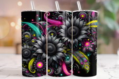Sunflowers Tumbler Wrap, Floral Tumbler Wrap, Flower Tumbler Product Image 1
