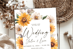 golden sunflowers daisies fall floral frames bouquets clipart