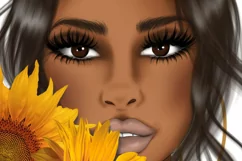 African American, Sunflowers Girl Product Image 6