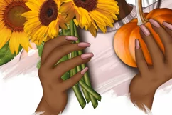 African American, Sunflowers Girl Product Image 4