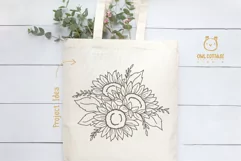 Sunflowers for Tote Bag
