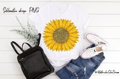 Sunflower Sublimation Design PNG Product Image 1