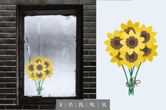 Sunflower Bouquet Sticker Product Image 1