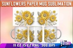 Sunflower Paper Mug Sublimation|Coffee 11 Oz|Summer Mug 15 1 Product Image 6