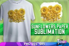 Sunflower Paper Quilling Sublimation|Flower PNG Product Image 1