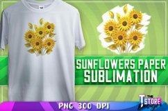 Sunflower Paper Quilling Sublimation |Flower PNG Product Image 1