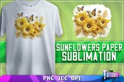 Sunflower Paper Quilling Sublimation |Flower PNG Product Image 1