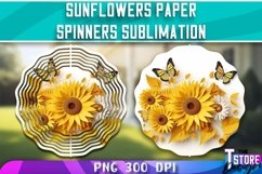 Sunflowers Paper Wind Spinners Sublimation Bundle|Summer v.1 Product Image 3