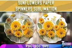 Sunflowers Paper Wind Spinners Sublimation Bundle|Summer v.2 Product Image 3