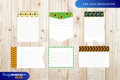 Sunflowers Shaped Journaling Pages Product Image 1