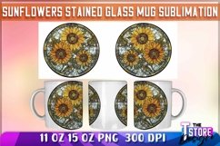Sunflowers Stained Glass Mug Sublimation|Coffee 11 Oz v.1 Product Image 7