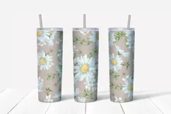 Sunflowers  sublimation design Skinny tumbler wrap design 