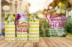 Summer in My Heart - Sunflowers 20oz Tumbler Sublimation Product Image 1