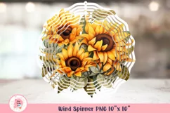 Sunflowers Wind Spinner, Door Hanger Png, Keychain Png, Car Coaster
