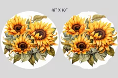 Sunflowers Wind Spinner, Door Hanger Png, Keychain Png, Car Coaster