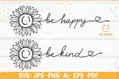 Sunflowers Words SVG