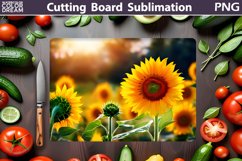 Sunflowers Cutting Board | Butterfly Cutting Board Product Image 1