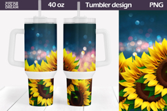 Sunflowers Tumbler 40 Oz | Butterfly Tumbler 40 Oz Product Image 1