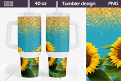 Sunflowers Tumbler 40 Oz | Butterfly Tumbler 40 Oz Product Image 1
