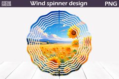 Sunflowers Wind Spinner | Summer Butterfly Wind Spinner Product Image 1
