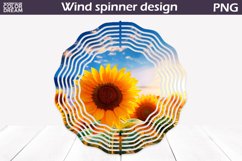 Sunflowers Wind Spinner | Summer Butterfly Wind Spinner Product Image 1