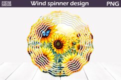 Sunflowers Wind Spinner | Summer Butterfly Wind Spinner Product Image 1