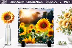 Sunflowers Sublimation | Slate Sublimation Design Product Image 1
