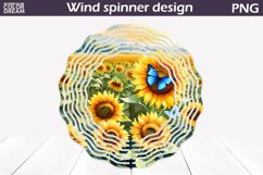 Sunflowers Wind Spinner | Summer Butterfly Wind Spinner Product Image 1