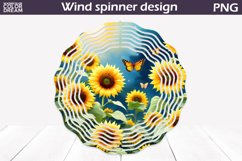 Sunflowers Wind Spinner | Summer Butterfly Wind Spinner Product Image 1