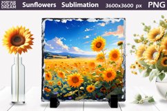 Sunflowers Sublimation | Slate Sublimation Design Product Image 1