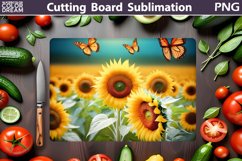 Sunflowers Cutting Board | Butterfly Cutting Board Product Image 1