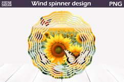 Sunflowers Wind Spinner | Summer Butterfly Wind Spinner Product Image 1