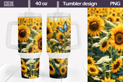 Sunflowers Tumbler 40 Oz | Wildflower Tumbler 40 OZ Product Image 1
