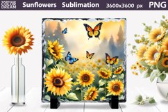 Sunflowers Sublimation | Slate Sublimation Design Product Image 1