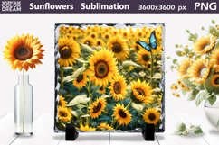 Sunflowers Sublimation | Slate Sublimation Design Product Image 1