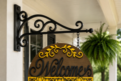 Welcome Sunflower Sign SVG | Door Hanger laser Product Image 6