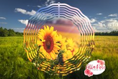 Sunflower Field | Sunflowers | 10" Sublimation Wind Spinner Product Image 1