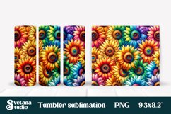 Sunflower tumbler | Floral tumbler | Sunflower sublimation Product Image 1