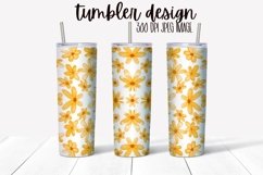 Tumbler Wrap Design - Sunflower Watercolors Product Image 1
