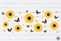 Sunflower 16 Oz Libbey Glass Can svg, Coffee Glass Can svg Product Image 2