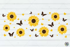 Sunflower 16 Oz Libbey Glass Can svg, Coffee Glass Can svg Product Image 2