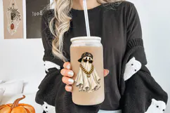 Cool Ghost PNG, Gold Chain Halloween Shirt Graphic Product Image 3