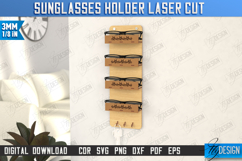 Glasses Holder Laser Cut | Eyeglass Stand |Sunglasses Holder Product Image 1