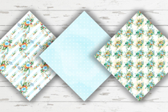 Summer Flowers Digital Paper, Floral Seamless Patterns Product Image 3