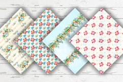 Summer Flowers Digital Paper, Floral Seamless Patterns Product Image 2